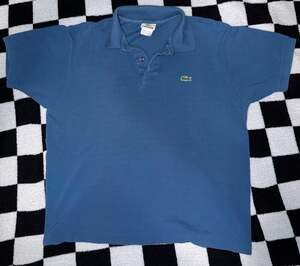 Lacoste Men's Classic Fit Short Sleeve Pique Polo Shirt Blue Size 5 Large